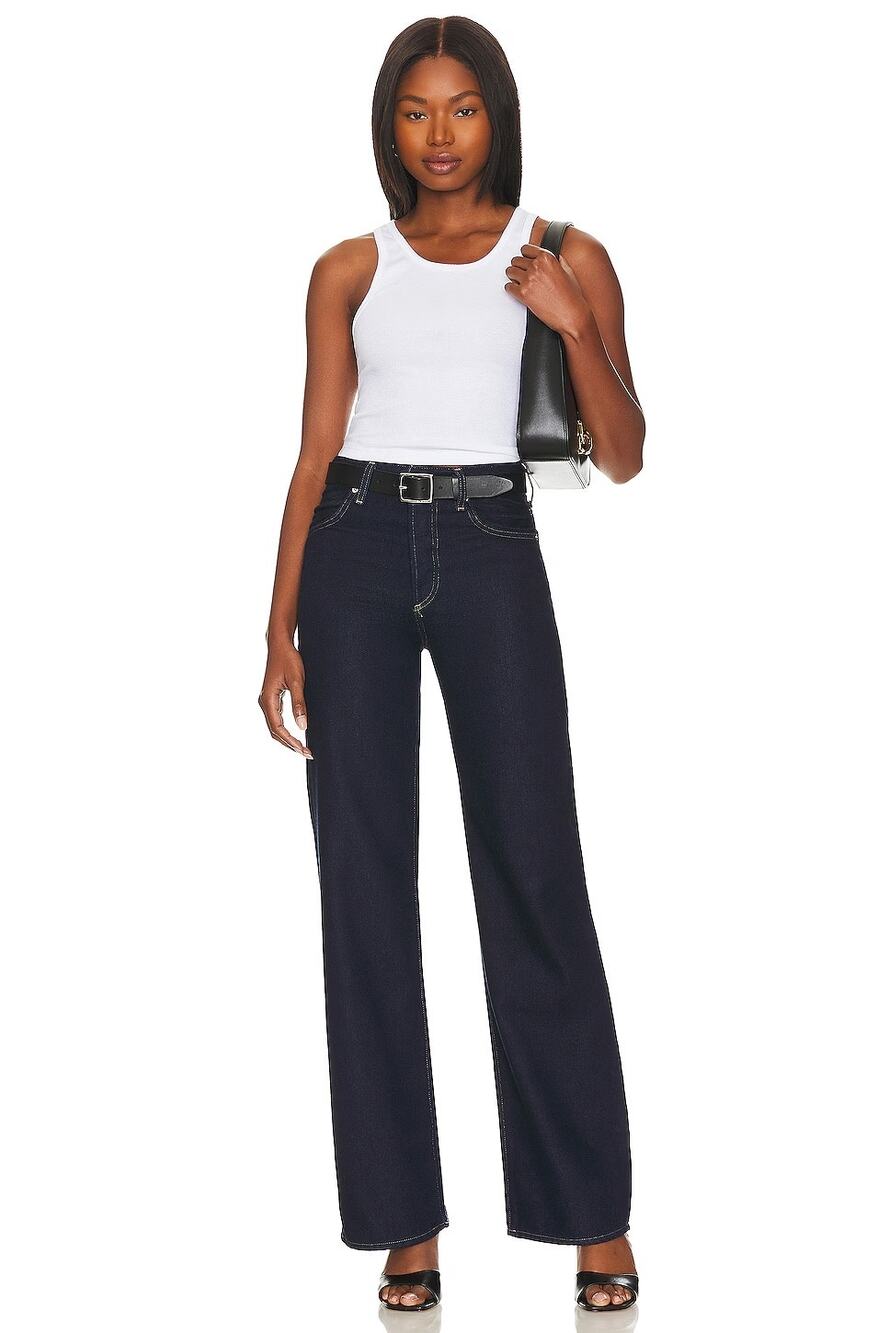 Citizens of Humanity Jeans Annina Trouser Dark Wash Wide Leg High Rise Denim 29